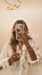 Golden Beaded Phone Chain