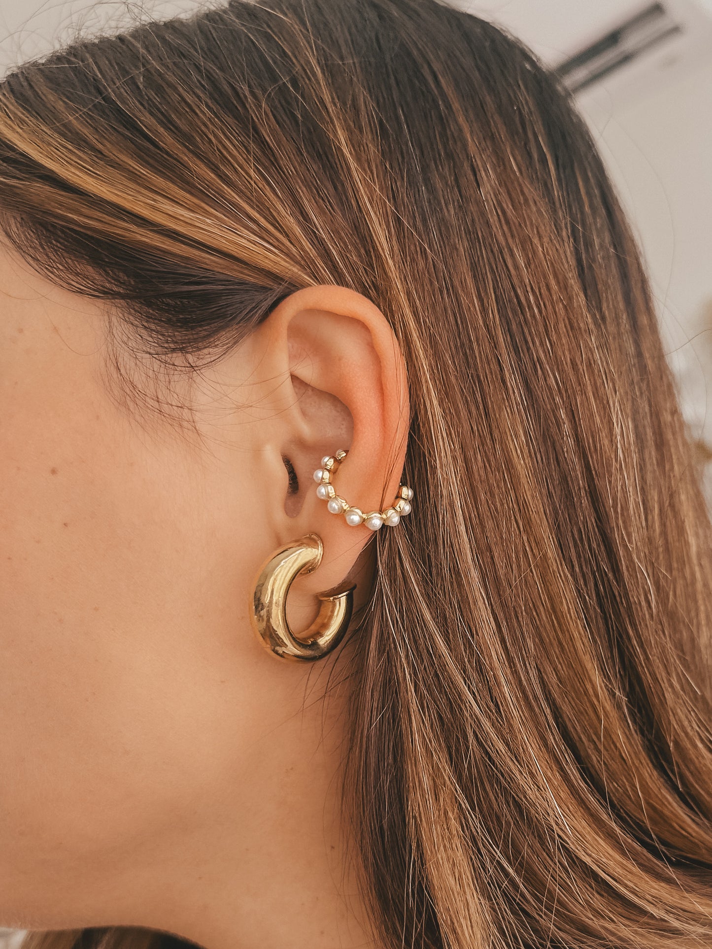 Dana Pearl Ear Cuff