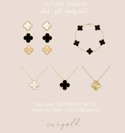 Clover Necklace | Gold