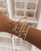 Fiorella Hilo Initial - Satin Bracelet