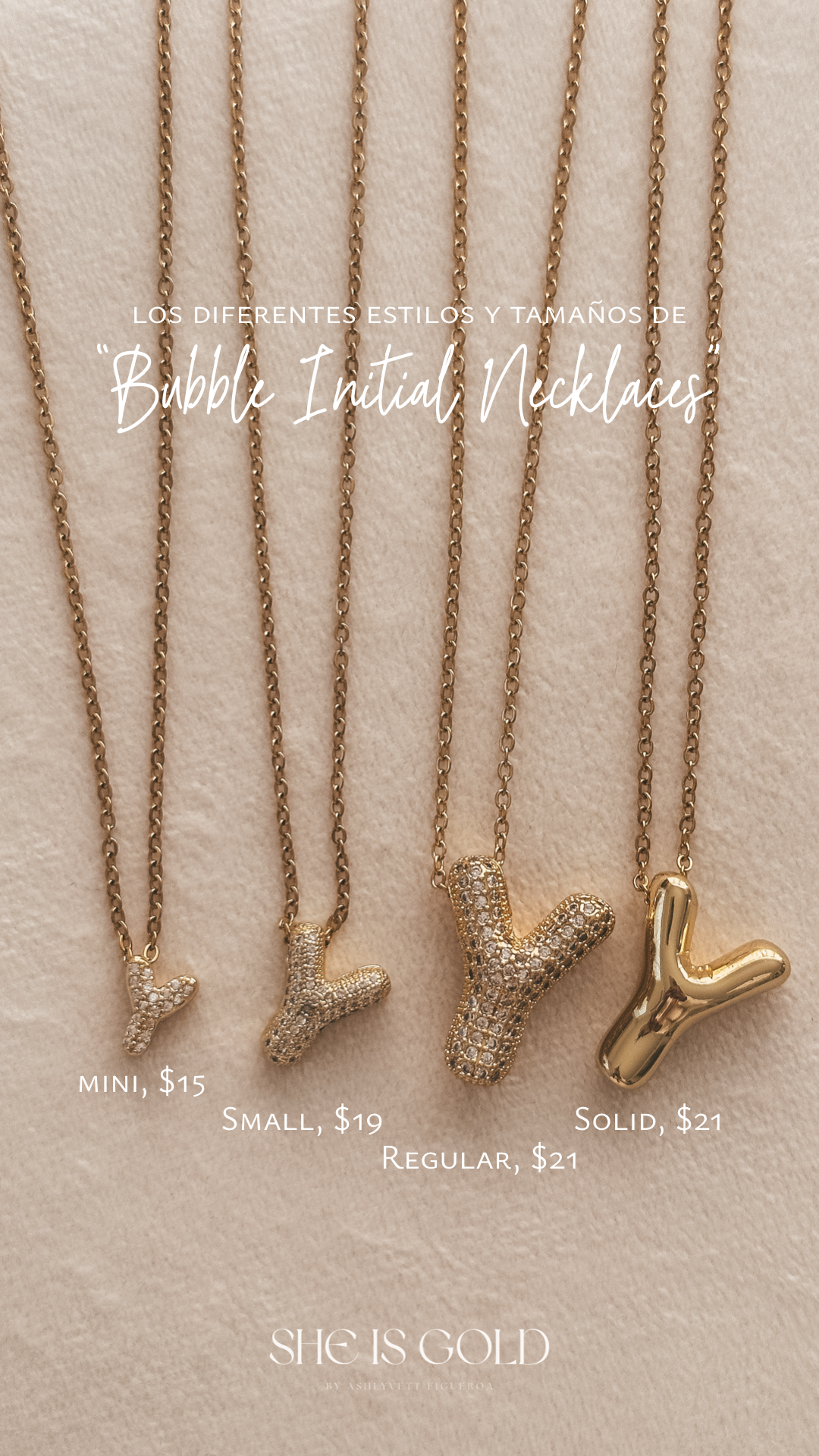 Bubble Initial Necklace | 𝑷𝒓𝒆-𝒐𝒓𝒅𝒆𝒓