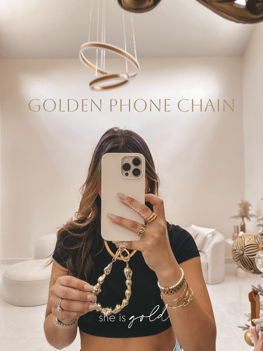 Golden Phone Chain