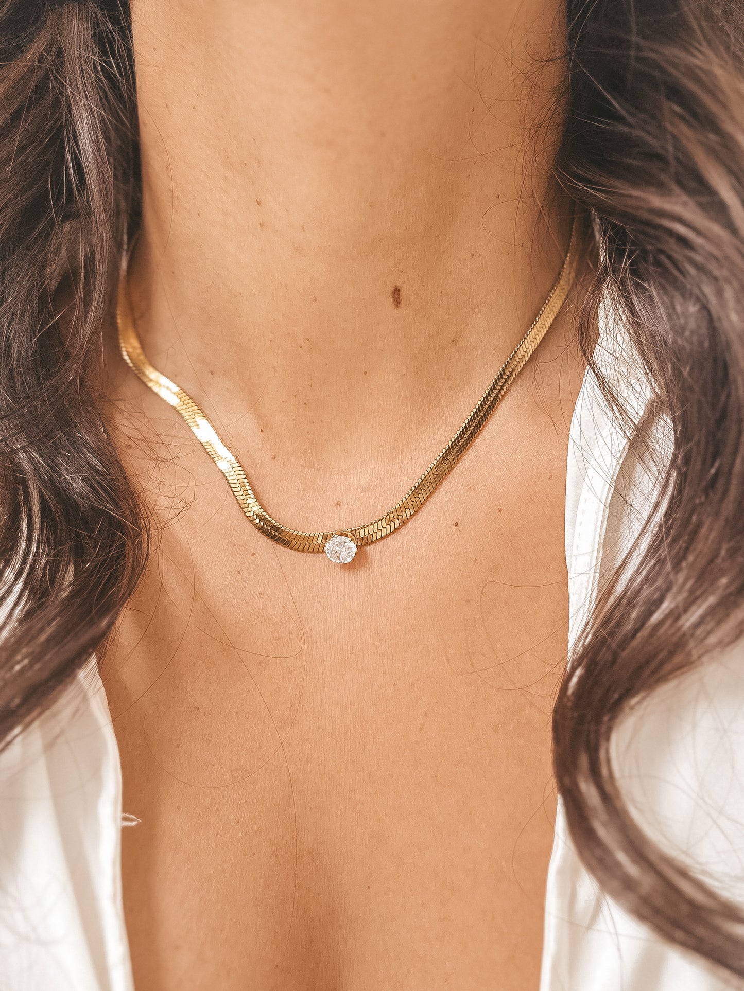 Leticia Herringbone Necklace