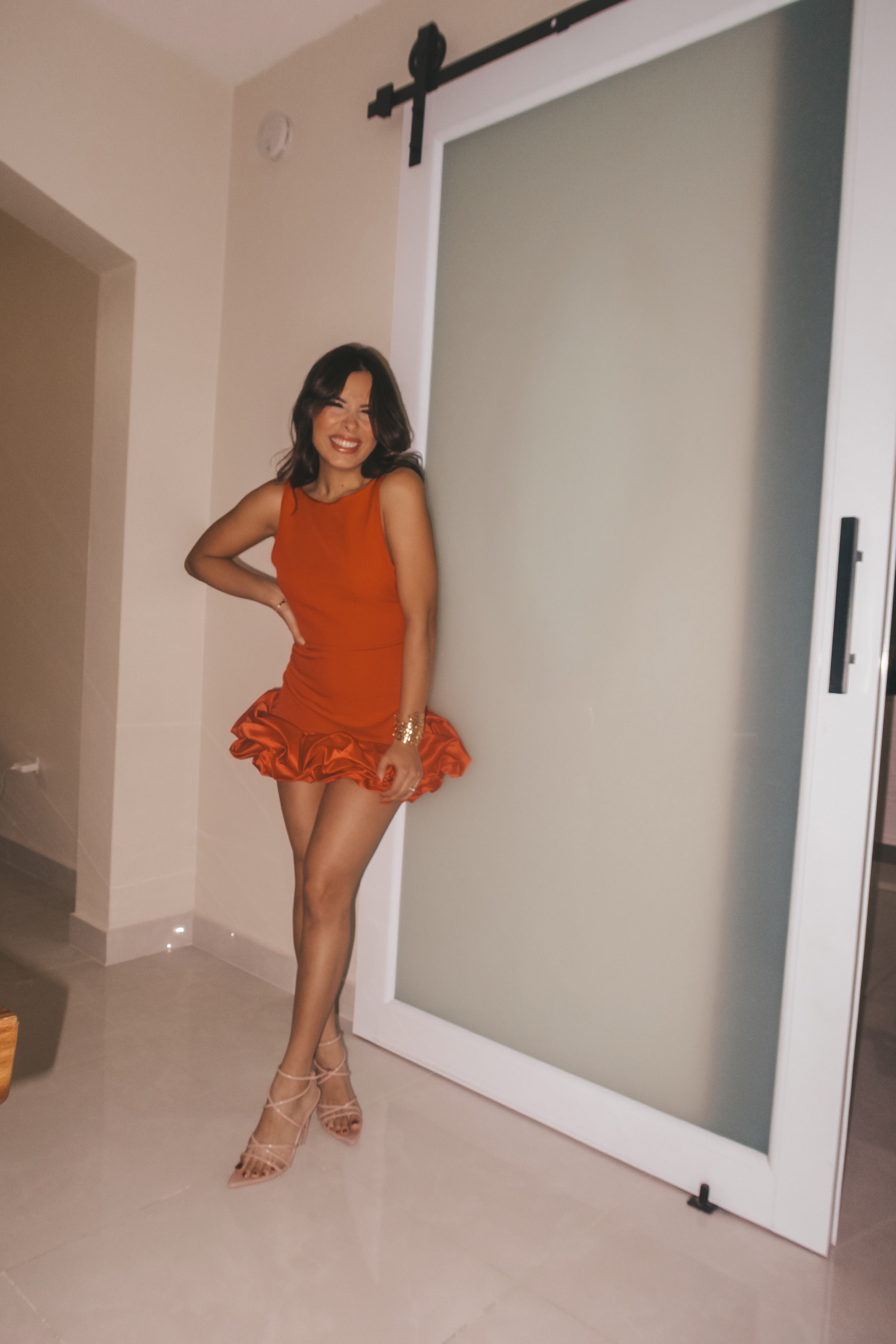 Claudia Bubble Dress - Red