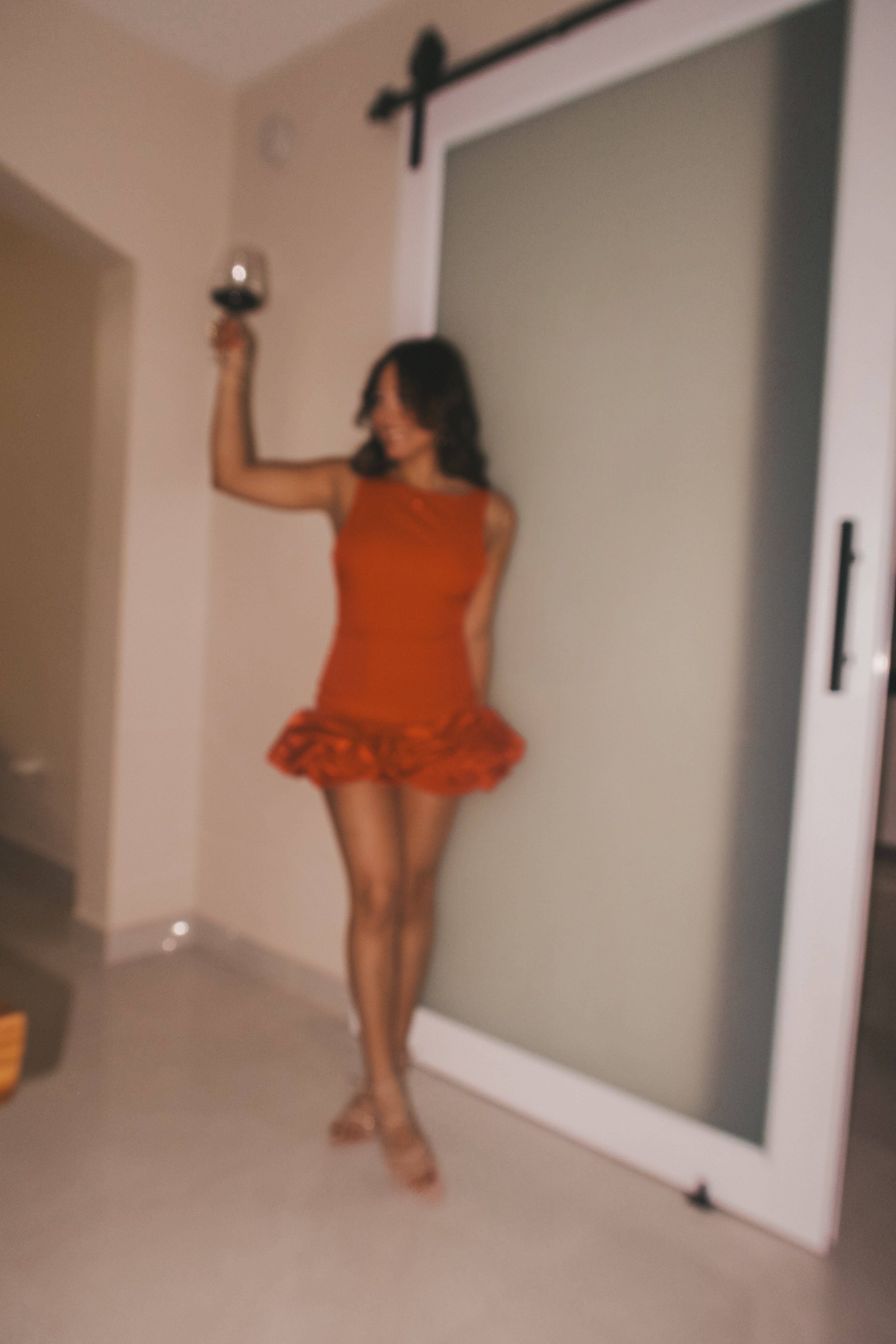 Claudia Bubble Dress - Red
