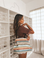 Vintage Rainbow Kiss-Lock Bag