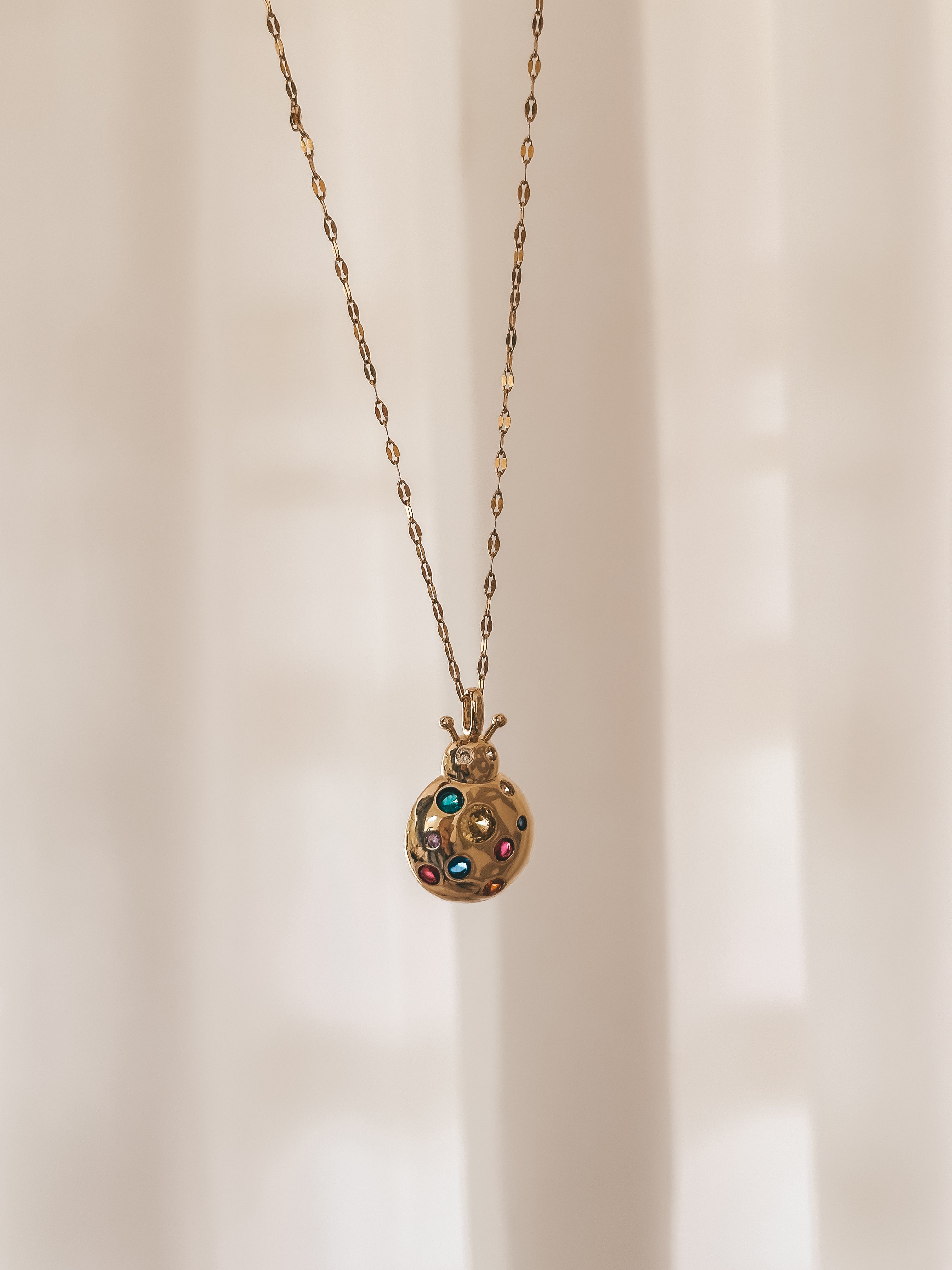 Happy LadyBug Necklace
