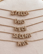Bubble Name/ Initials Necklace
