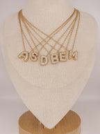Small Bubble Initial Necklace | 𝑷𝒓𝒆- 𝒐𝒓𝒅𝒆𝒓