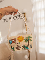 Boricua Beaded Bag