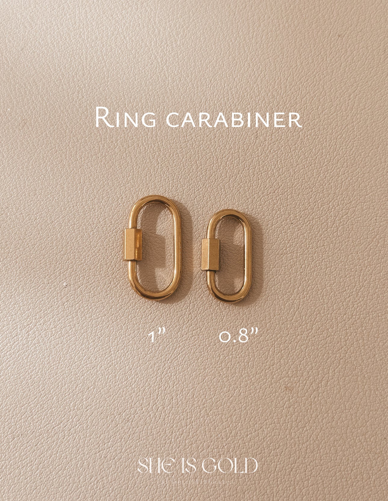 Carabiner Link for Ring Stacking