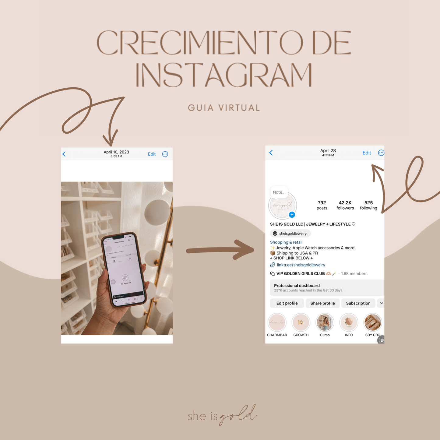 Crecimiento de Instagram - Guía