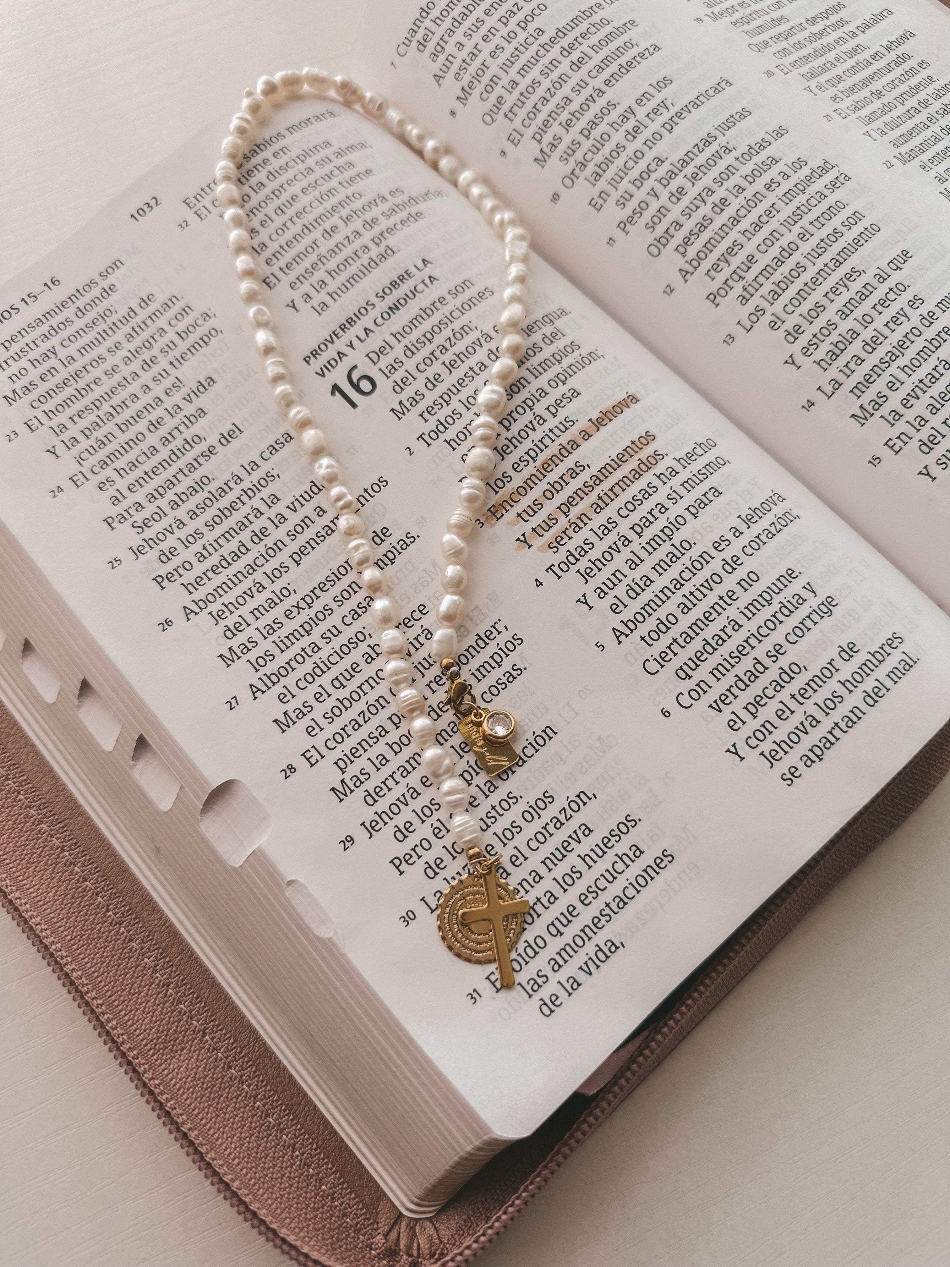 Padre Nuestro Oración Pearl Bookmark
