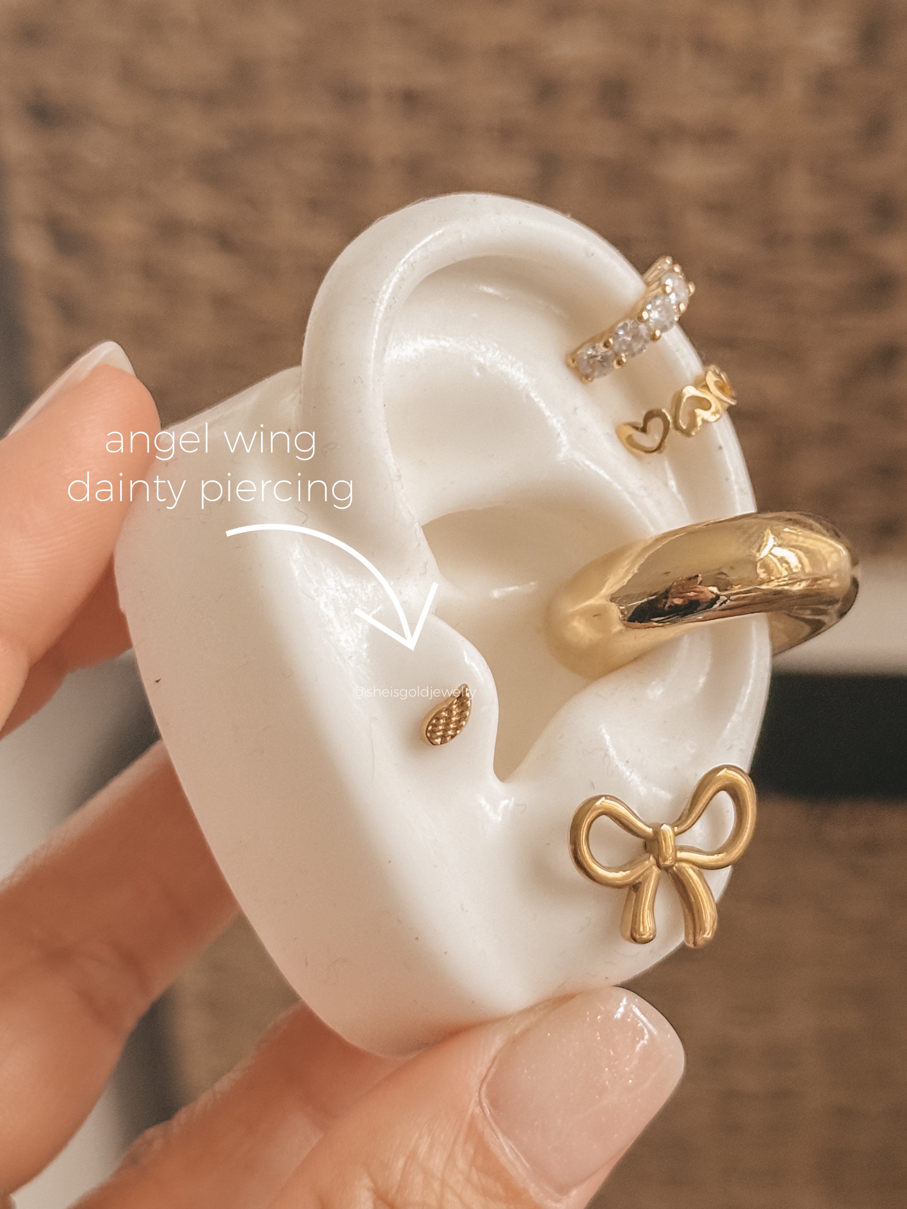 Angel Wing Delicate Piercing
