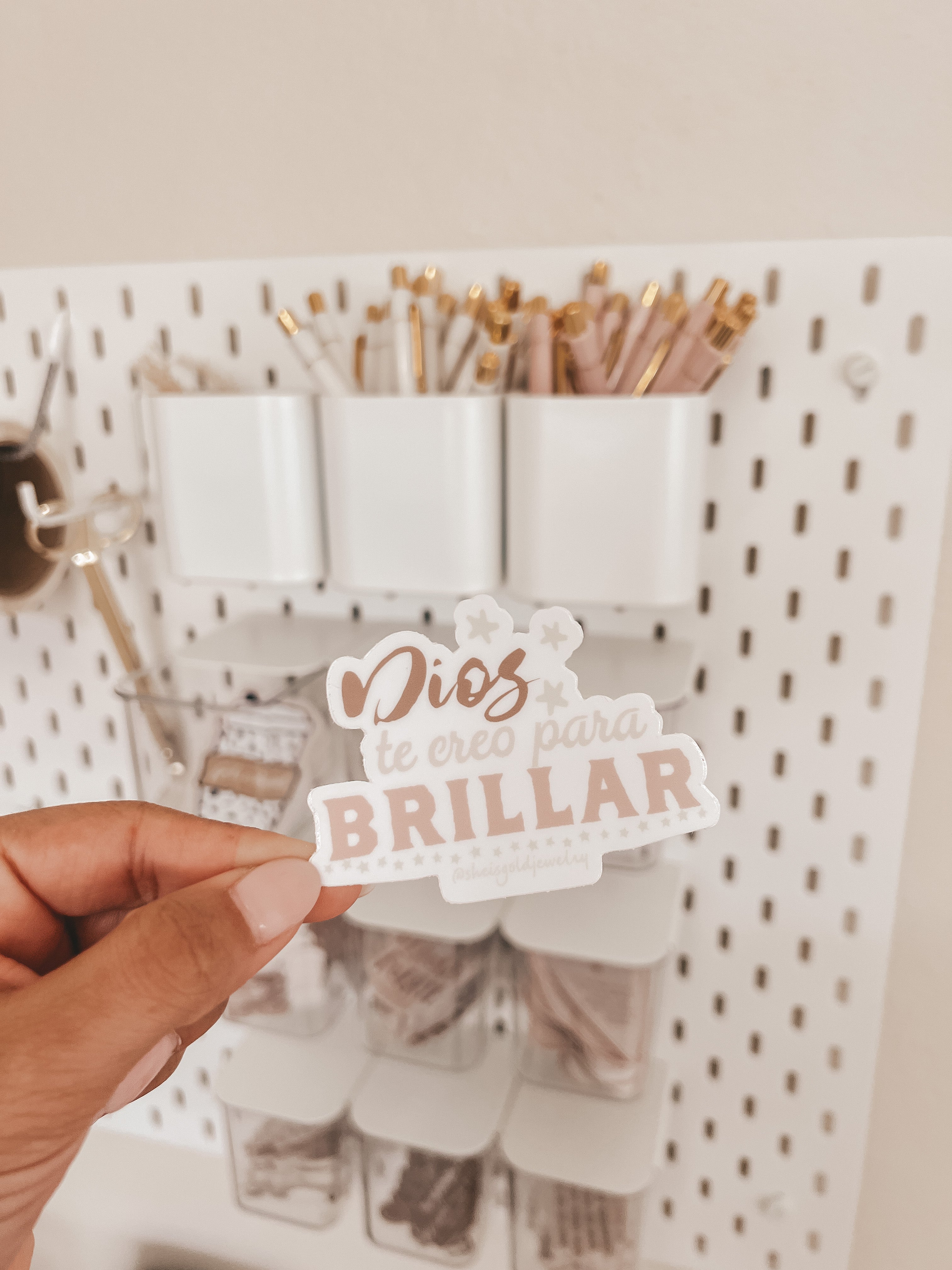 Dios te creo para brillar - Sticker